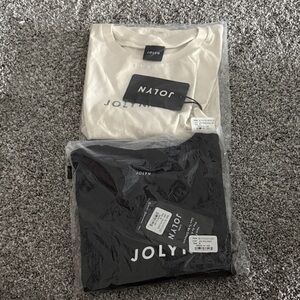 JOLYN Cream and Black T-Shirts